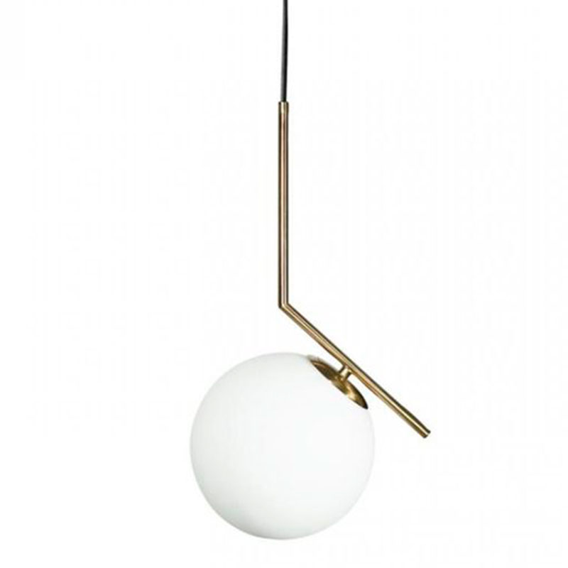 Светильник подвесной Flos IC Lighting Gold Pendant Lamp Золотой Белый Светильник подвесной Flos IC Lighting Gold Pendant Lamp Золотой Белый в Барнауле | Loft Concept