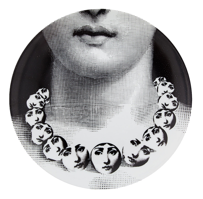 Декоративная тарелка Fornasetti 107 Черный Декоративная тарелка Fornasetti 107 Черный в Барнауле | Loft Concept