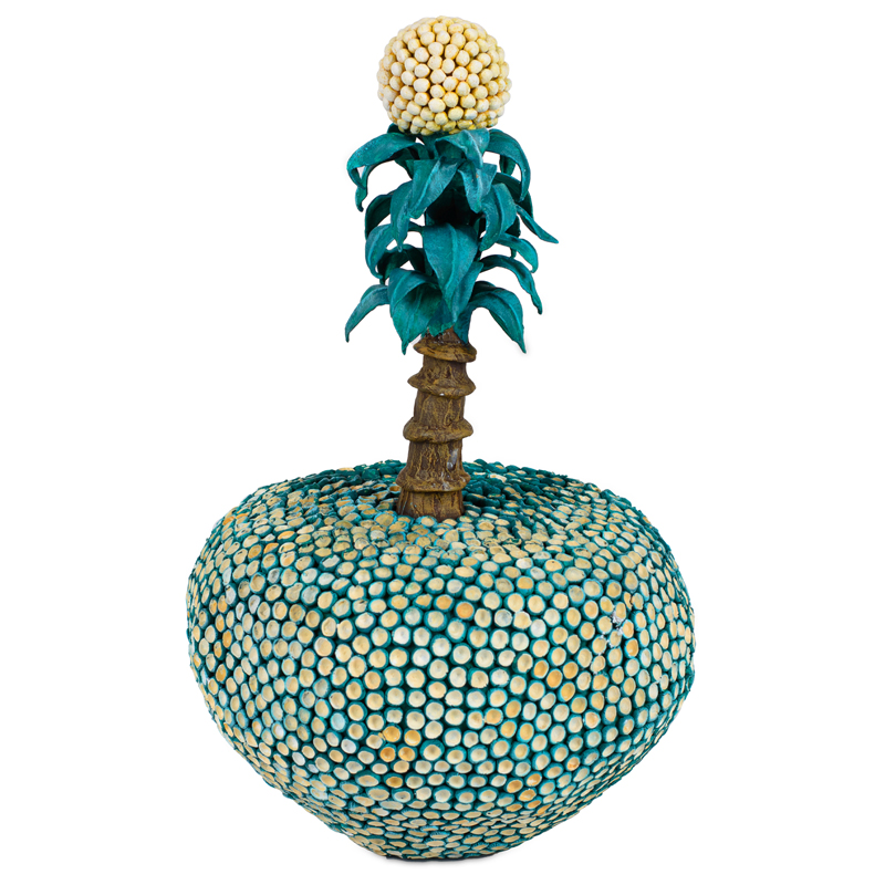 Статуэтка тропический фрукт Tropical Fruit turquoise Бирюзовый Желтый Коричневый Статуэтка тропический фрукт Tropical Fruit turquoise Бирюзовый Желтый Коричневый в Барнауле | Loft Concept