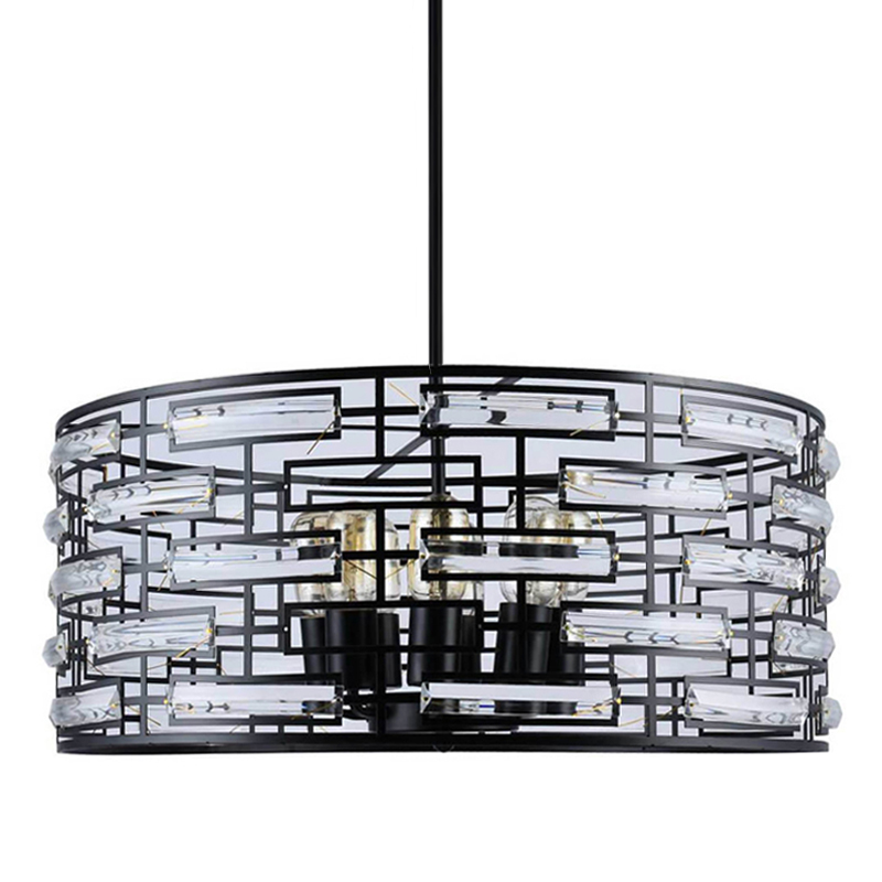 Люстра Metal Coil chandelier 60 Черный Люстра Metal Coil chandelier 60 Черный в Барнауле | Loft Concept