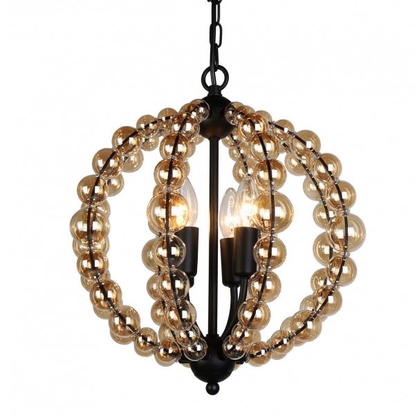 Люстра Amber Bamboo Pendant Черный Янтарь (Amber) Люстра Amber Bamboo Pendant Черный Янтарь (Amber) в Барнауле | Loft Concept