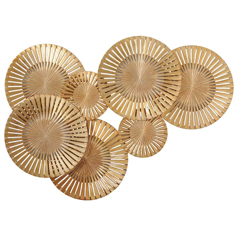 Арт-объект Apollo Gold Wall Plaque Disc gap 7 Золотой Арт-объект Apollo Gold Wall Plaque Disc gap 7 Золотой в Барнауле | Loft Concept