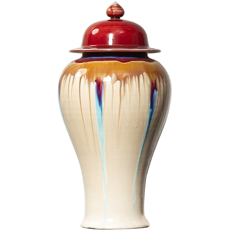 Ваза Beige Colored Rainbow Vase Красный Бежевый Мульти Ваза Beige Colored Rainbow Vase Красный Бежевый Мульти в Барнауле | Loft Concept
