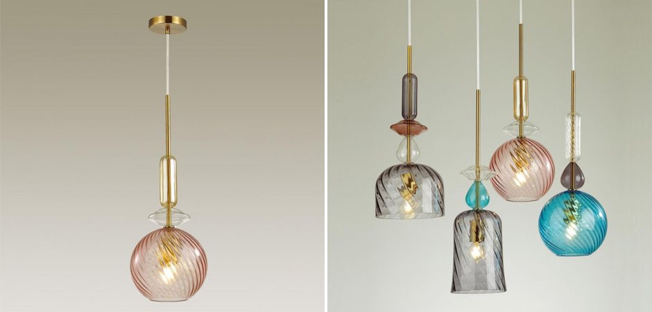 Подвесной Geometry Glass Розовый Подвесной Geometry Glass Розовый - Loft-Concept в Барнауле