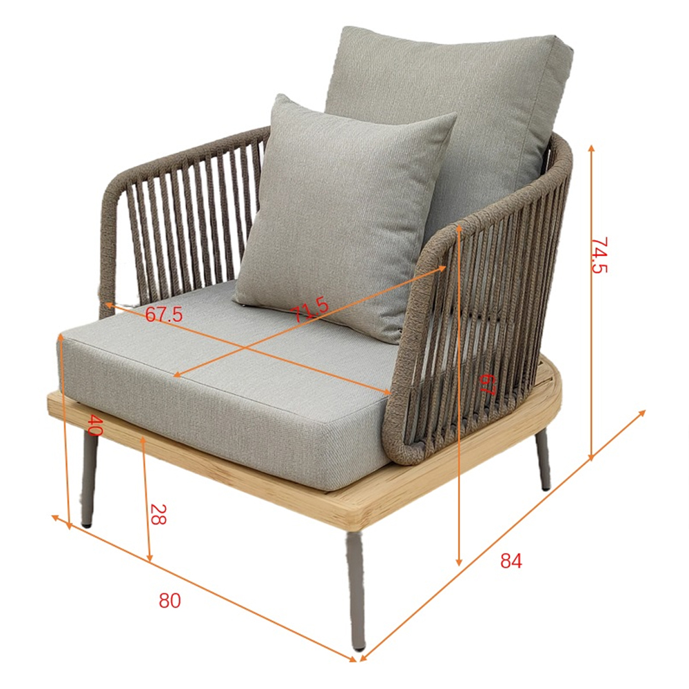 Кресло уличное серое Street Comfort Кресло уличное серое Street Comfort в Барнауле