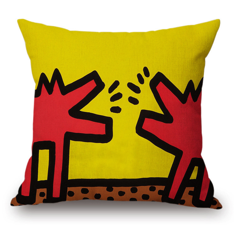 Подушка Keith Haring 1 Мульти Подушка Keith Haring 1 Мульти в Барнауле | Loft Concept