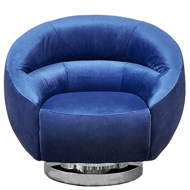 Кресло Bombalu Armchair Синий Хром в Барнауле | Loft Concept 