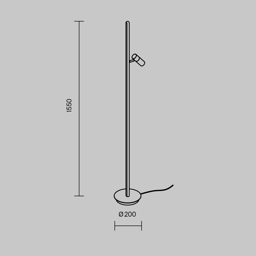 Напольный светильник Thin 3000К 14Вт в Барнауле