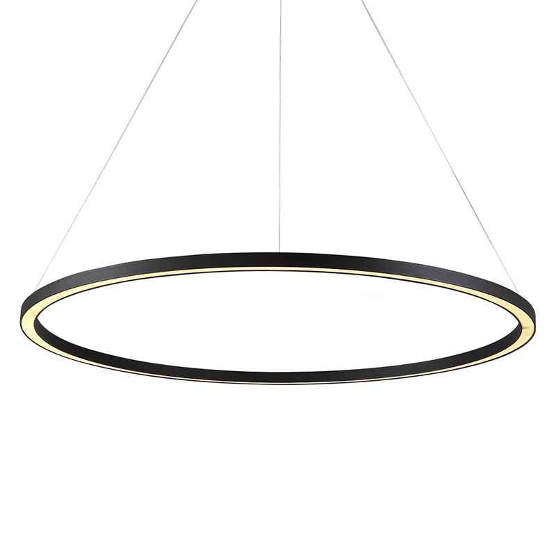 Люстра подвесная светодиодная кольцевая Ring Horizontal Черный Белый Золотой Люстра подвесная светодиодная кольцевая Ring Horizontal Черный Белый Золотой в Барнауле | Loft Concept