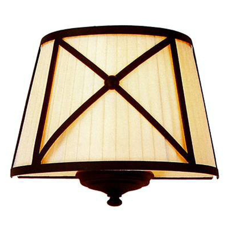 Бра Provence Lampshade Light Brown Wall Lamp Коричневый Бежевый Бра Provence Lampshade Light Brown Wall Lamp Коричневый Бежевый в Барнауле | Loft Concept