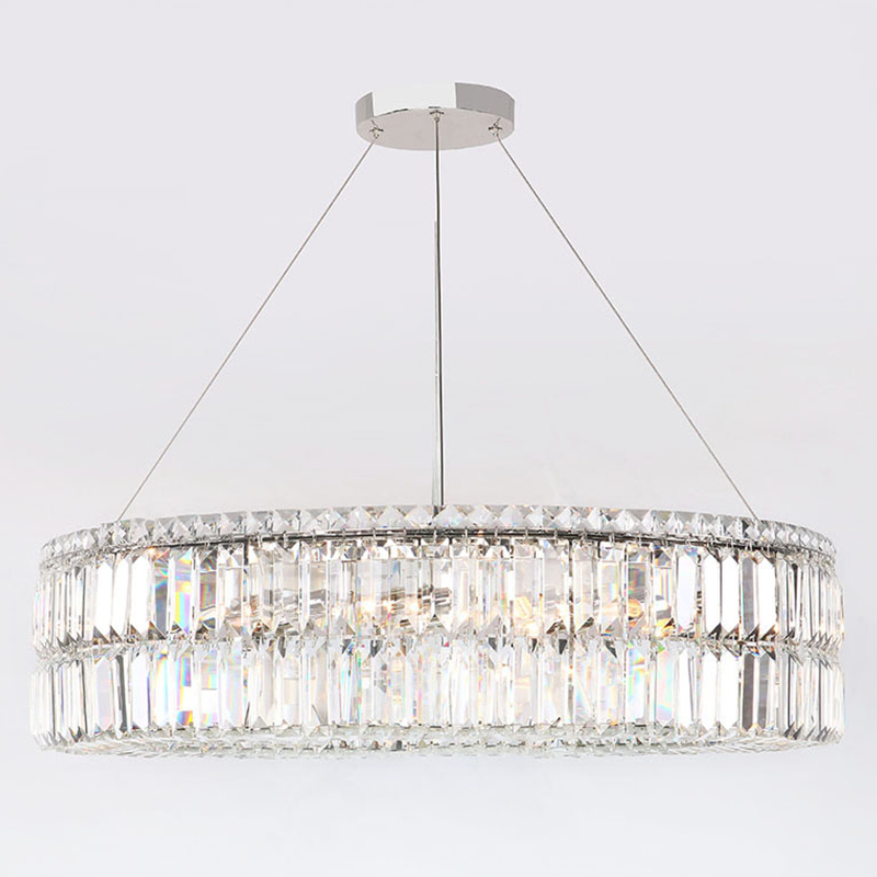 Люстра Darleen Crystal Nickel Chandelier 17 Никель Прозрачный (Transparent) Люстра Darleen Crystal Nickel Chandelier 17 Никель Прозрачный (Transparent) в Барнауле | Loft Concept