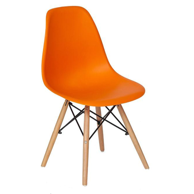 Стул DSW orange Оранжевый Древесина Стул DSW orange Оранжевый Древесина в Барнауле | Loft Concept
