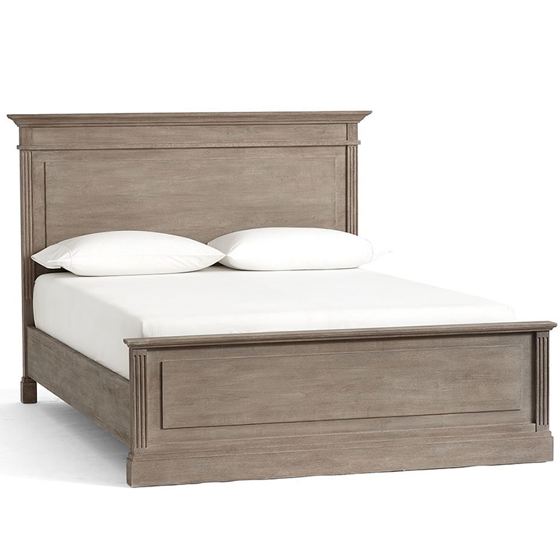 Кровать Benjamin Bed Белый Бежево-серый Кровать Benjamin Bed Белый Бежево-серый в Барнауле | Loft Concept