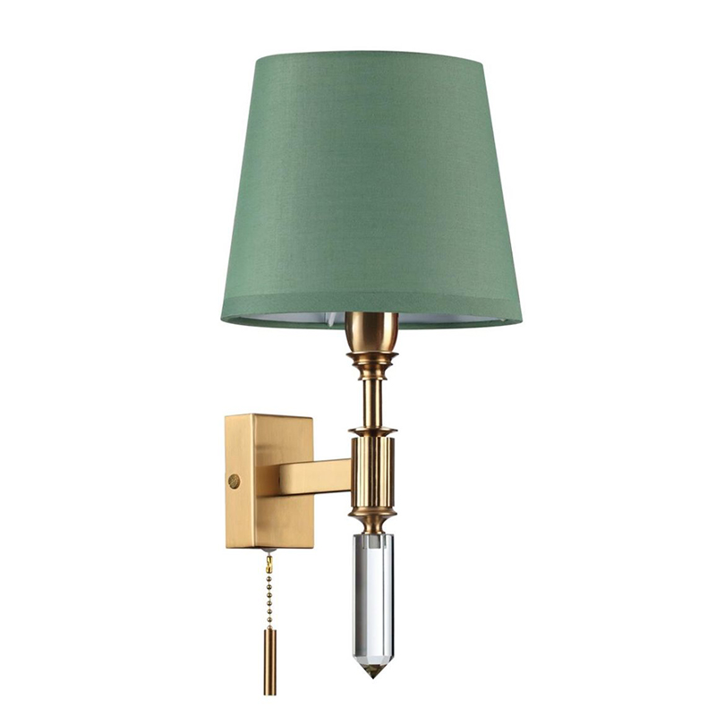 Бра Ramona Green Wall Lamp Бронза Зеленый Бра Ramona Green Wall Lamp Бронза Зеленый в Барнауле | Loft Concept