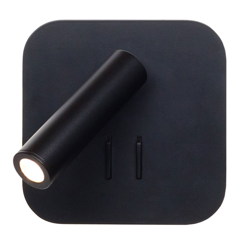 Настенный спот Black Square Spot Wall Lamp Черный Настенный спот Black Square Spot Wall Lamp Черный в Барнауле | Loft Concept