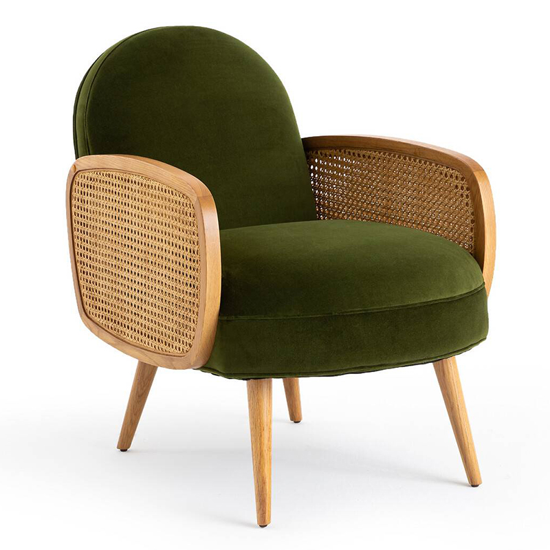 Кресло Morten Wicker Green Armchair Зеленый Кресло Morten Wicker Green Armchair Зеленый в Барнауле | Loft Concept