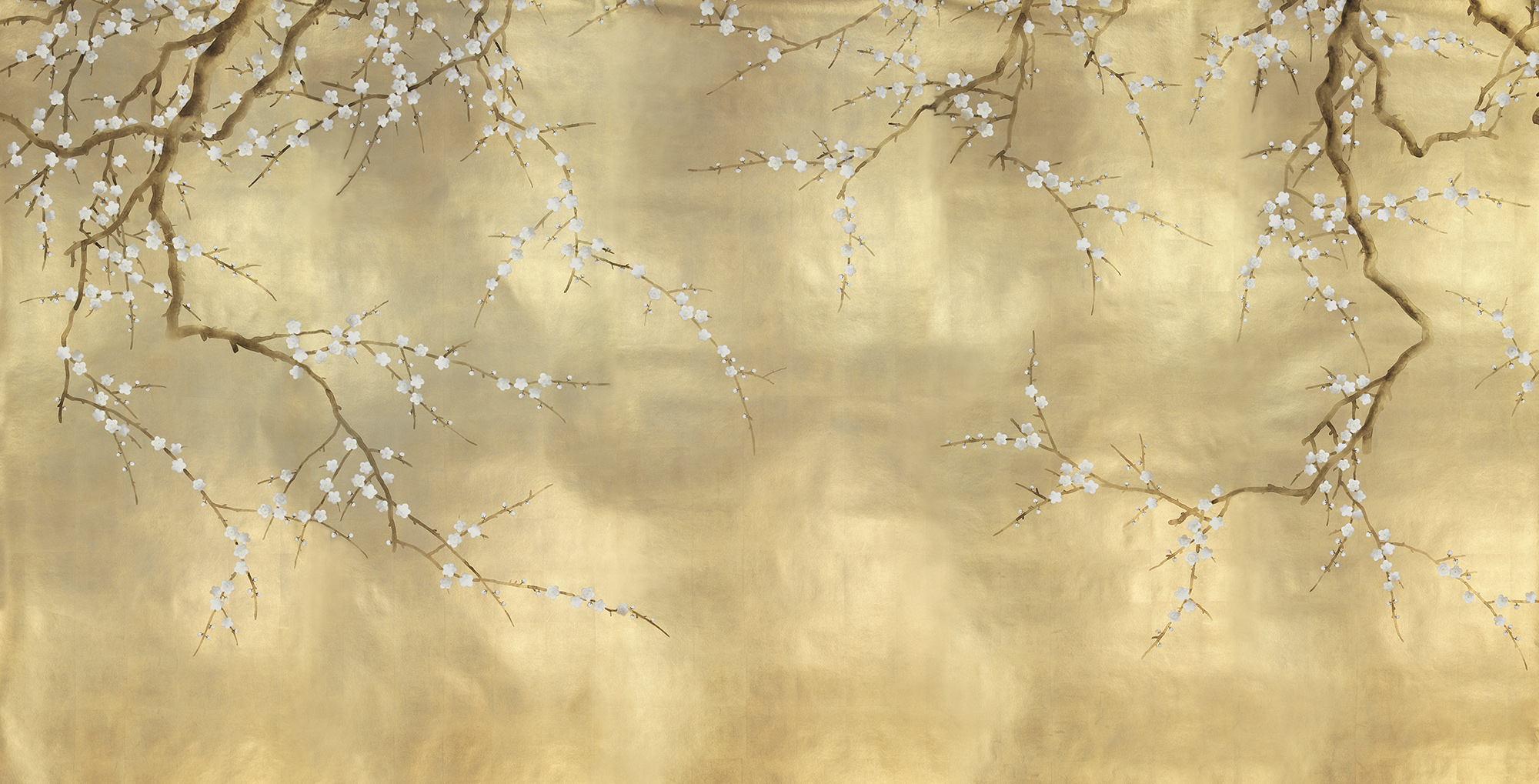 Обои ручная роспись Plum Blossom Colourway SC-231 on Krugerrand gilded paper Обои ручная роспись Plum Blossom Colourway SC-231 on Krugerrand gilded paper - постер Loft-Concept в Барнауле