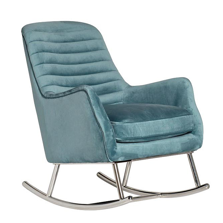 Кресло-качалка Whale Armchair Голубой Нержавеющая сталь Кресло-качалка Whale Armchair Голубой Нержавеющая сталь в Барнауле | Loft Concept
