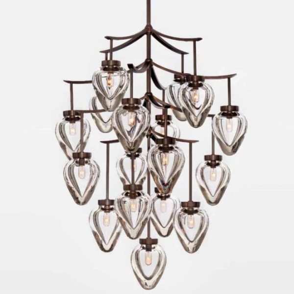 Люстра Alison Berger Chamber Chandelier Темная бронза Прозрачный Люстра Alison Berger Chamber Chandelier Темная бронза Прозрачный в Барнауле | Loft Concept