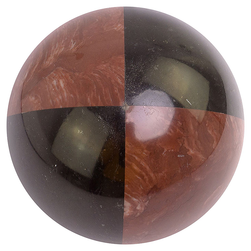 Шар декоративный из натуральных камней Лемезит и Змеевик Черный Natural Stone Spheres Красный Черный Шар декоративный из натуральных камней Лемезит и Змеевик Черный Natural Stone Spheres Красный Черный в Барнауле | Loft Concept