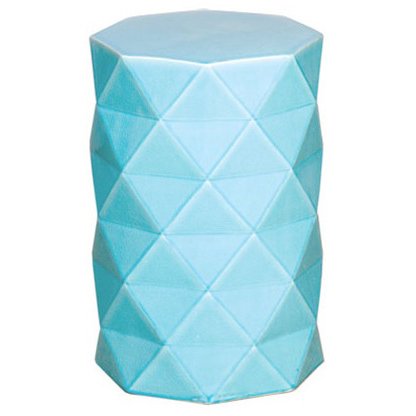 Керамический табурет Octagon Geometric Blue Голубой Керамический табурет Octagon Geometric Blue Голубой в Барнауле | Loft Concept