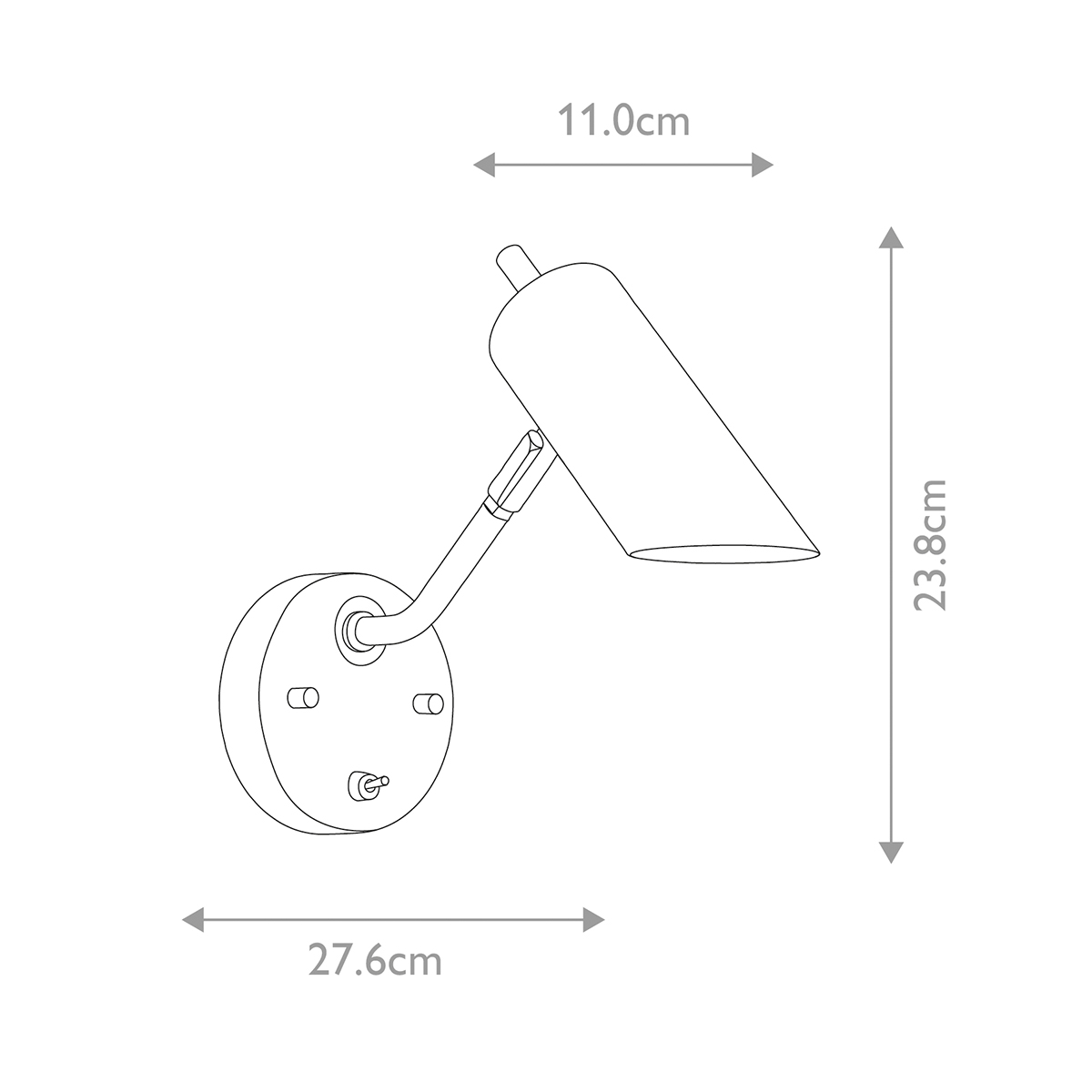 Бра с цилиндрическим плафоном и круглым основанием с выключателем Elstead Lighting в Барнауле