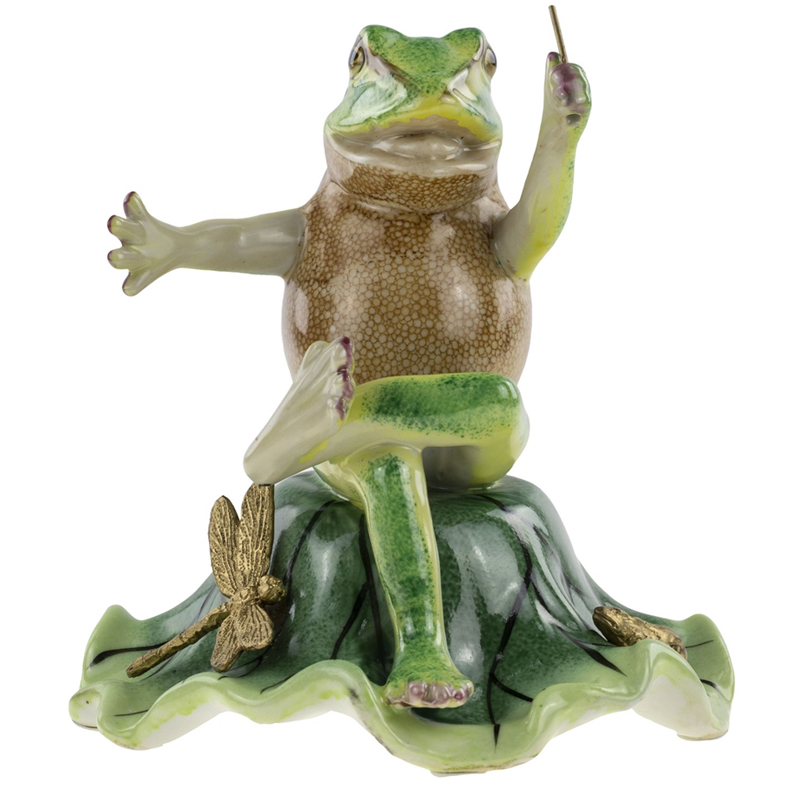 Статуэтка Frog Bandmaster Зеленый Золотой Статуэтка Frog Bandmaster Зеленый Золотой в Барнауле | Loft Concept