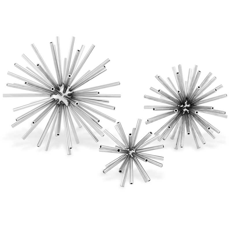 Аксессуары Eichholtz Object Meteor set of 3 Никель Аксессуары Eichholtz Object Meteor set of 3 Никель в Барнауле | Loft Concept