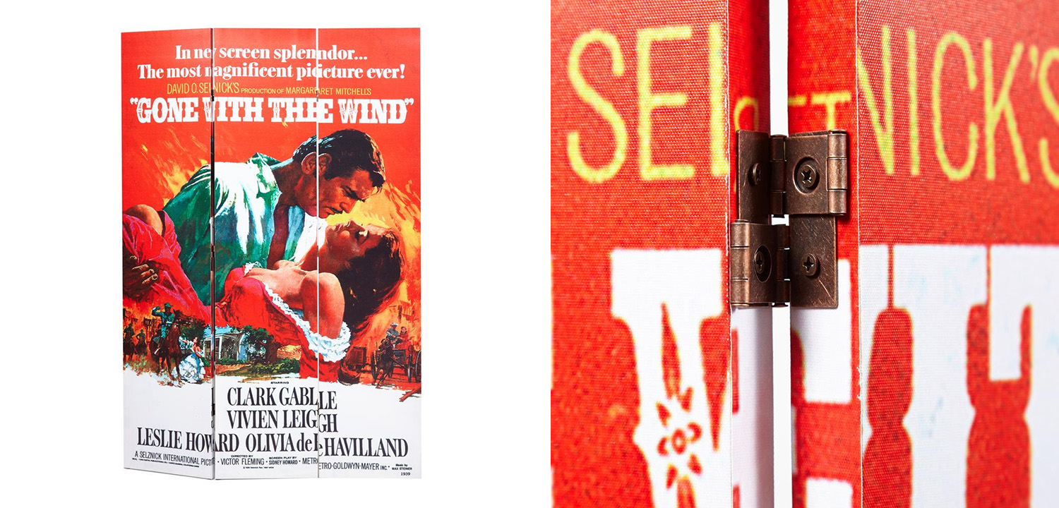 Ширма в виде постера "Унесённые ветром" - фото