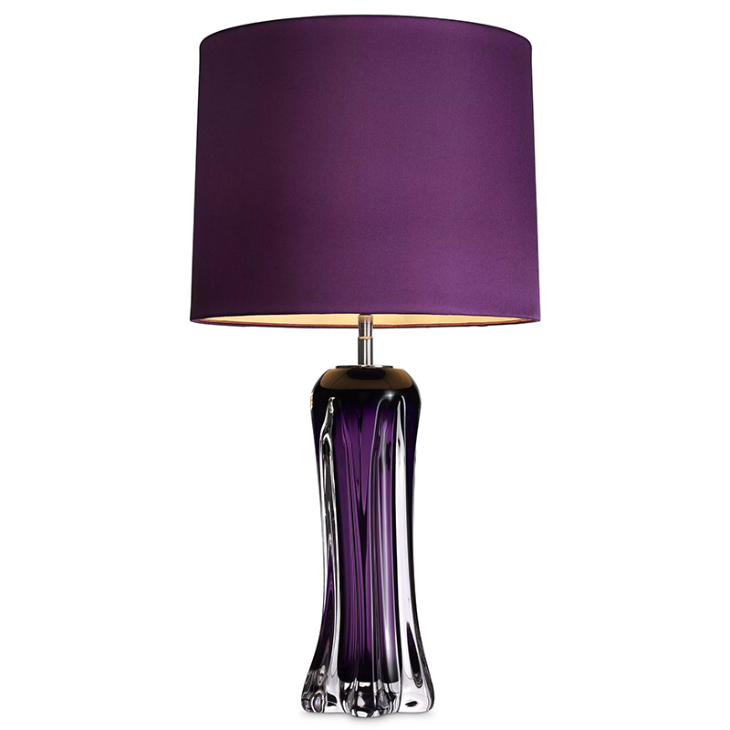 Настольная лампа Eichholtz Table Lamp Castillo Фиолетовый Прозрачный фиолетовый Прозрачное Стекло Настольная лампа Eichholtz Table Lamp Castillo Фиолетовый Прозрачный фиолетовый Прозрачное Стекло в Барнауле | Loft Concept