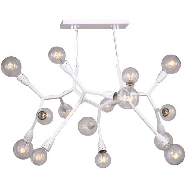 Люстра Polygon Chandelier 15 White Белый Люстра Polygon Chandelier 15 White Белый в Барнауле | Loft Concept