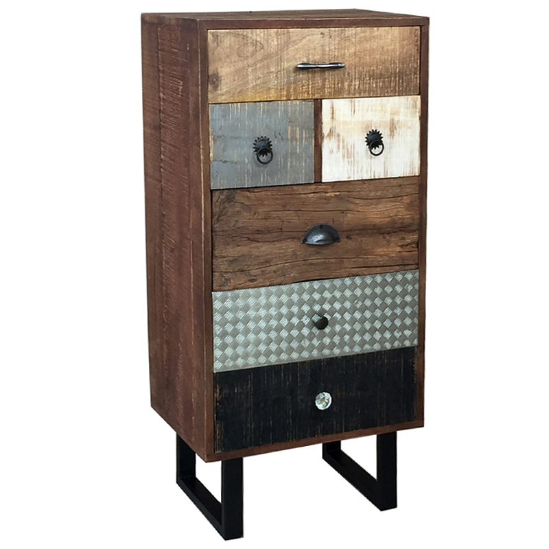 Высокий комод ручной работы Handmade Wooden Коричневый Серебряный Черный Серый Белый Высокий комод ручной работы Handmade Wooden Коричневый Серебряный Черный Серый Белый в Барнауле | Loft Concept