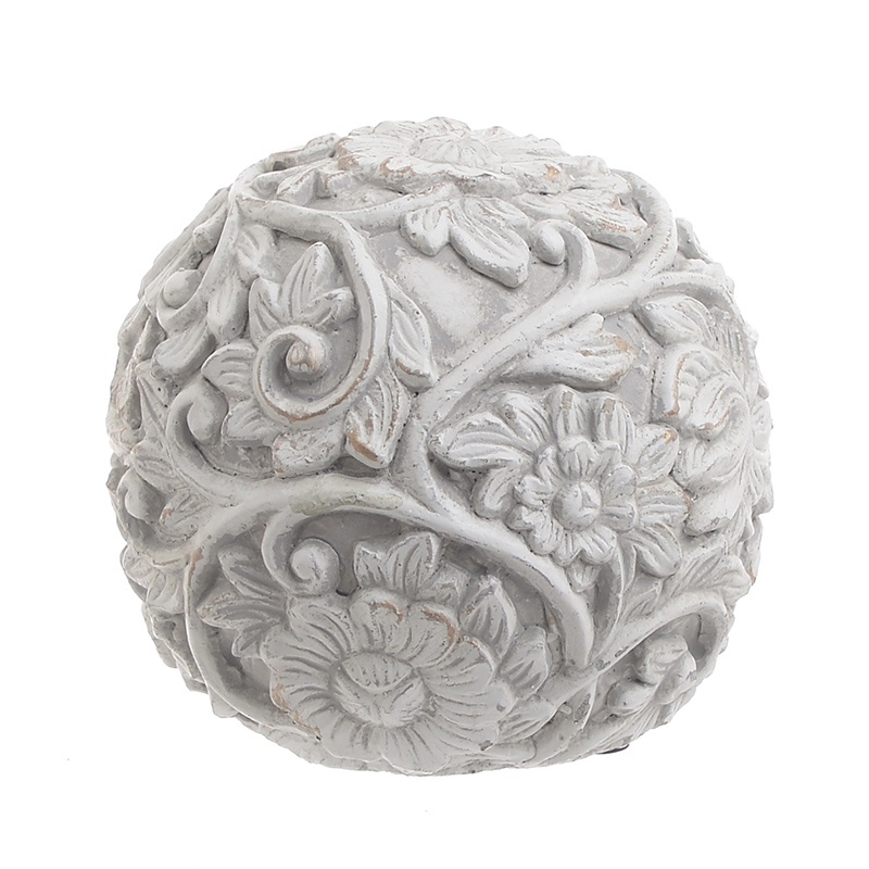 Статуэтка Flowers Pattern Ball Серый Статуэтка Flowers Pattern Ball Серый в Барнауле | Loft Concept