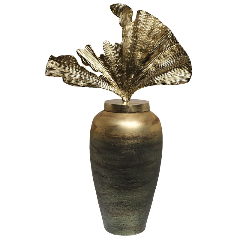 Ваза Huramiya Vase Золотой Зеленый смок Ваза Huramiya Vase Золотой Зеленый смок в Барнауле | Loft Concept