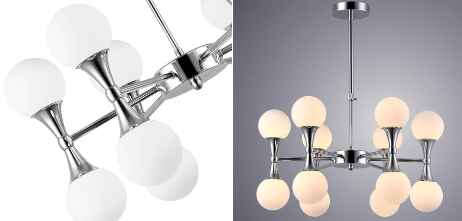 Люстра Ball Valley Chandelier Chromium 12 Люстра Ball Valley Chandelier Chromium 12 - Loft-Concept в Барнауле