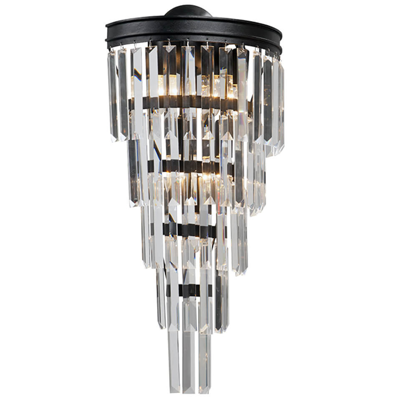 Бра Стеклянные подвесы Helix Glass Odeon CLEAR Crystal Черный Бра Стеклянные подвесы Helix Glass Odeon CLEAR Crystal Черный в Барнауле | Loft Concept