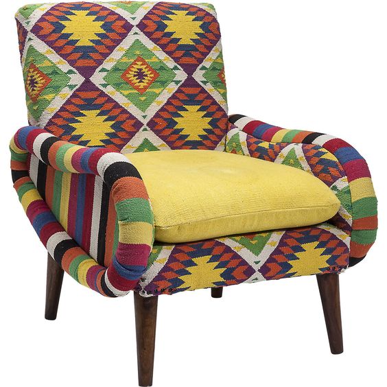 Кресло Ethnotica Kelim Chair Мульти Кресло Ethnotica Kelim Chair Мульти в Барнауле | Loft Concept