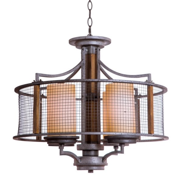 Подвесной светильник Mirage Cage Pendant 4 Серый Подвесной светильник Mirage Cage Pendant 4 Серый в Барнауле | Loft Concept