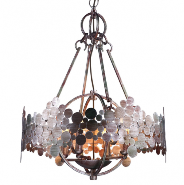 Люстра Round Iron Shod Chandelier Темная медь Люстра Round Iron Shod Chandelier Темная медь в Барнауле | Loft Concept