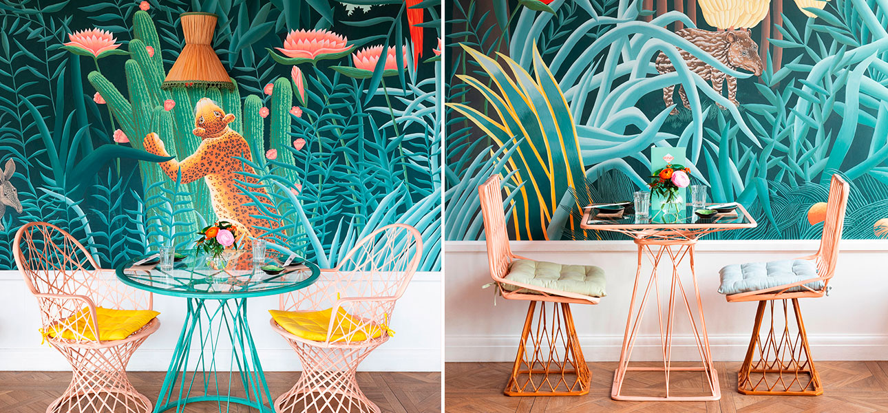 Обои ручная роспись Rousseau Rousseau on scenic paper - фото