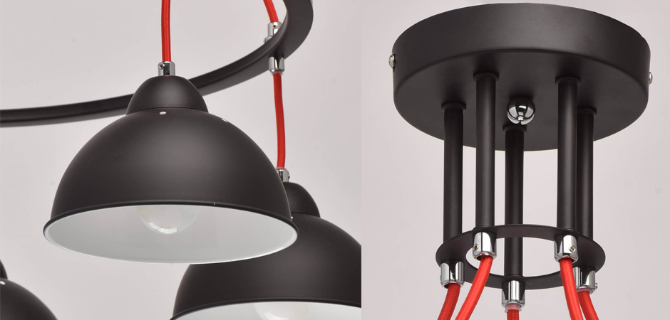 Люстра Black Cup 5 Люстра Black Cup 5 - Loft-Concept в Барнауле