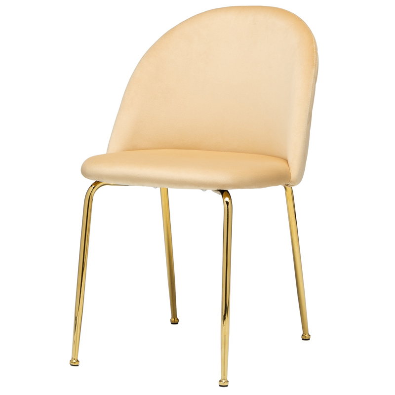 Стул Vendramin Dining Chair beige Бежевый Глянцевое золото Стул Vendramin Dining Chair beige Бежевый Глянцевое золото в Барнауле | Loft Concept