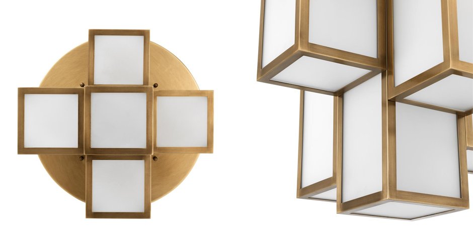 Потолочный светильник Eichholtz Ceiling Lamp Axel Antique brass Потолочный светильник Eichholtz Ceiling Lamp Axel Antique brass - Loft-Concept в Барнауле