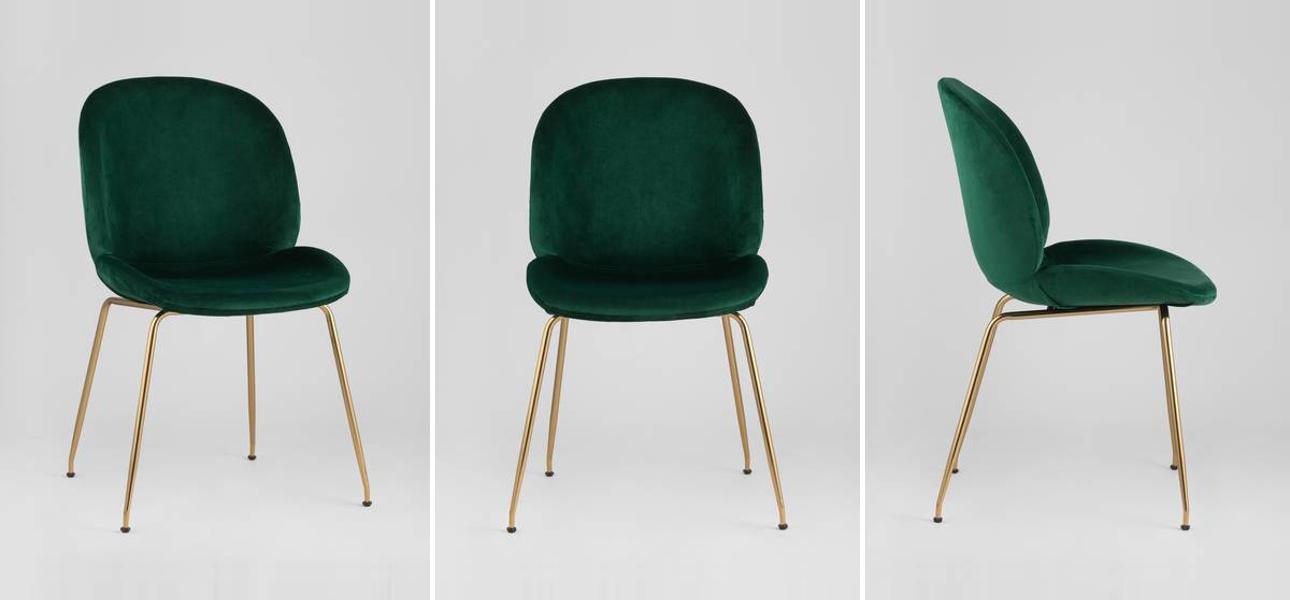 Стул Зеленый Велюр Vendramin Chair - фото