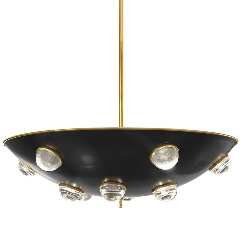 Люстра GLOBO DEMILUNE PENDANT Золотой Черный в Барнауле | Loft Concept 