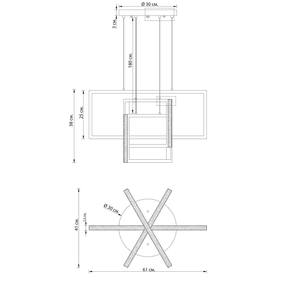Люстра светодиодная прямоугольная LED Chandelier Rectangular Люстра светодиодная прямоугольная LED Chandelier Rectangular в Барнауле