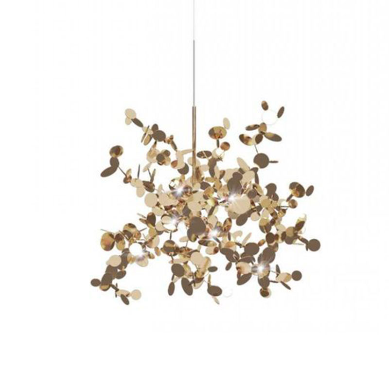 Люстра Terzani Argent Suspension Gold Pendant lamp диаметр 40 Золотой Люстра Terzani Argent Suspension Gold Pendant lamp диаметр 40 Золотой в Барнауле | Loft Concept