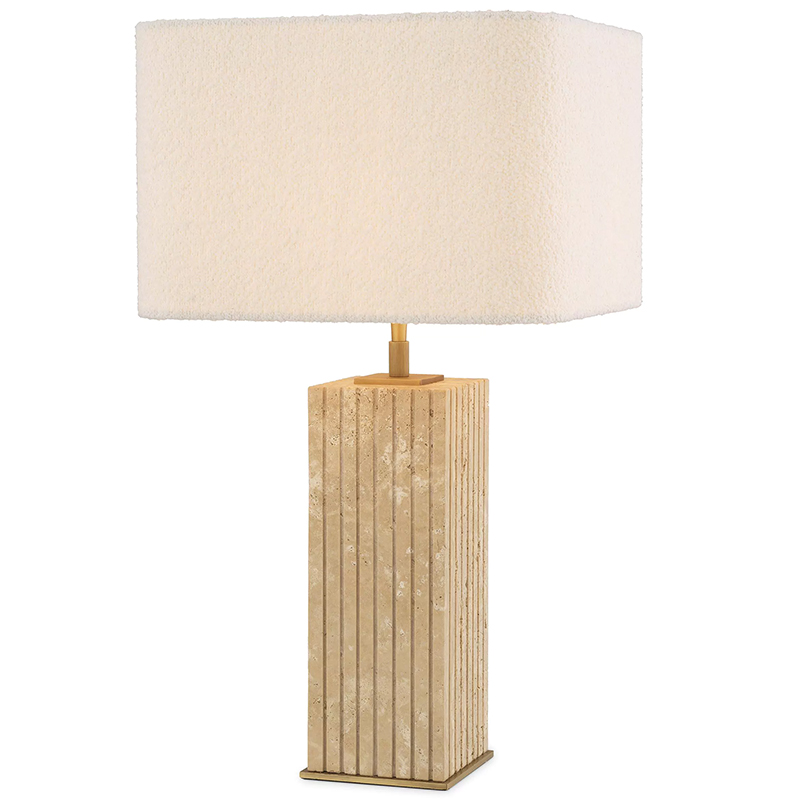 Настольная лампа Eichholtz Table Lamp Giova Square Бежево-серый Белый Настольная лампа Eichholtz Table Lamp Giova Square Бежево-серый Белый в Барнауле | Loft Concept