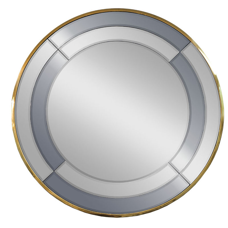 Зеркало Mirrored Frame Round Глянцевое золото Зеркало Mirrored Frame Round Глянцевое золото в Барнауле | Loft Concept