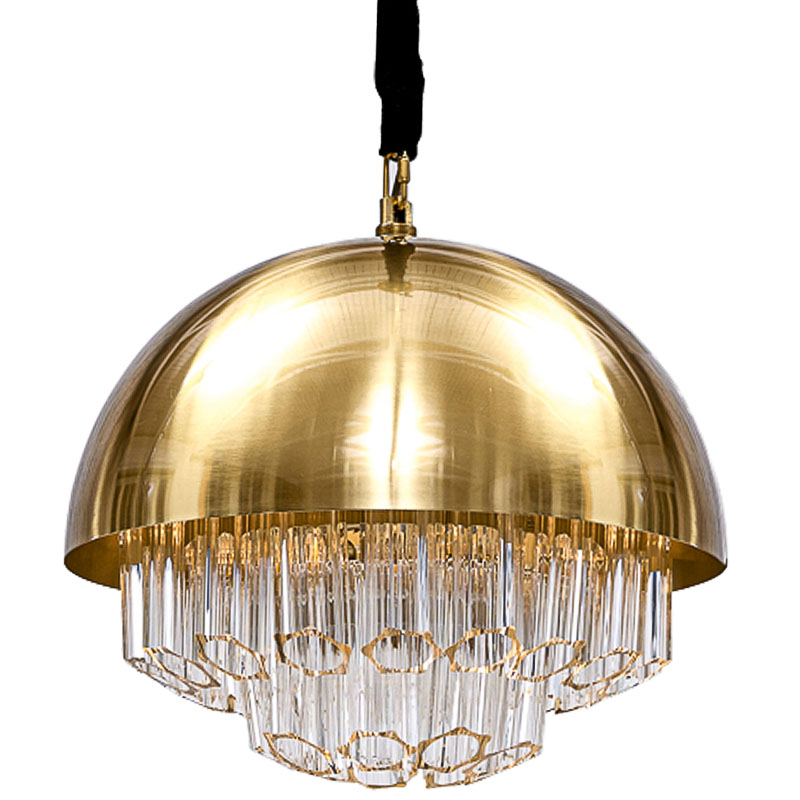Люстра Erizzo Chandeliers Глянцевое золото Прозрачный Люстра Erizzo Chandeliers Глянцевое золото Прозрачный в Барнауле | Loft Concept